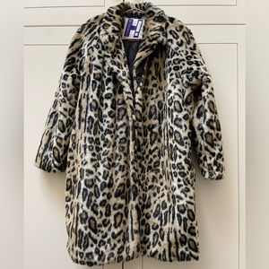 Leopard print coat